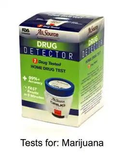 Walmart (1 Pack) AllSource Drug Detector Home Marijuana Urine Drug Test offer