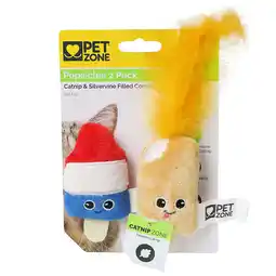 Walmart Pet Zone Party Popsicles Plush Catnip Filled Cat Toys for Cats and Kittens, 2 Pack offer