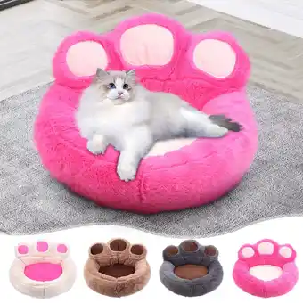 Walmart HOMBOTI Cat Bed Clearance Washable Fluffy Plush Pet Beds Pet Bed for Puppy and Kitten offer