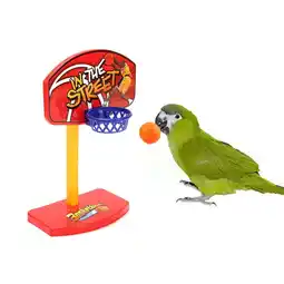 Walmart Clearance items! JGF844 Pet Parrot Toys Birdie Basketball Hoop Balls Birds Parakeet Prop Chew Set offer