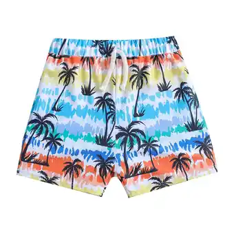 Walmart Stretchable Quick-Dry Adjustable Waist Polyester Swimming Print Shorts Swimwear Bottoms (Men's) offer