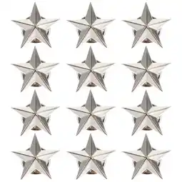 Walmart Eease Star Badge Lapel Pin 12pcs Veterans Day Pins for 4th of July Memorial Day Silver offer