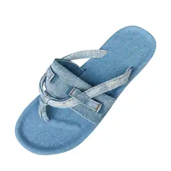 Walmart PEASKJP Platform Sandals Women Wide Women's Reggae Slim Simply Stretch Sandal (Blue,8) offer