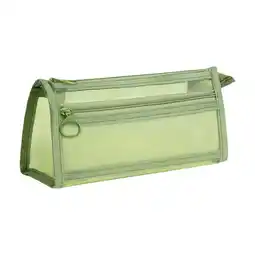 Walmart Kugisaki Double Layered Transparent Mesh Pen Case - Green offer