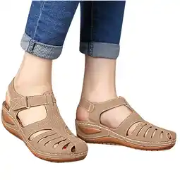 Walmart Sandals for Women Clearance, Woman Summer Casual Sandals Casual Flat Solid Color Loophole Shoes offer