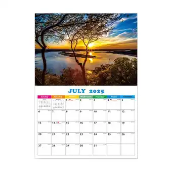 Walmart WSBDENLK Parks Calendar 2025 Gifts Monthly Wall Calender 12 Month offer