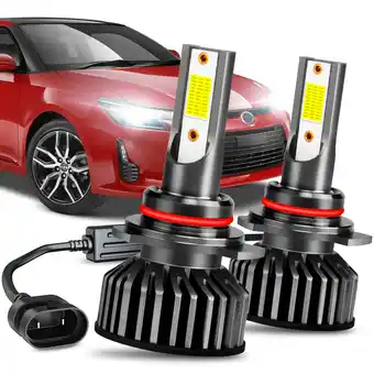 Walmart For 2014-2016 Scion TC LED Headlight Bulbs 9012 High Low Beam Set 60W 12000LM Pack of 2 offer