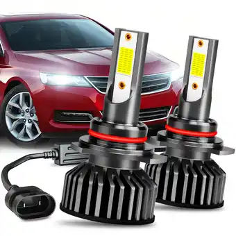 Walmart For 2014-2015 Chevy Impala LED Headlight Bulbs 9012 High Low Beam Set 60W 12000LM Pack of 2 offer