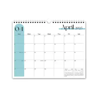 Walmart WSBDENLK 2025 Easy Wall Calendar Bound Calendar with Hook office Calendar offer