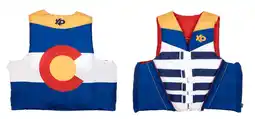 Walmart X2O 4 Buckle Life Vest and Jacket S/M Colorado State Flag, Blue and Yellow offer