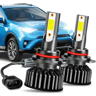 Walmart For 2016-2018 Toyota Rav4 LED Headlight Bulbs 9012 High Low Beam Set 60W 12000LM Pack of 2 offer