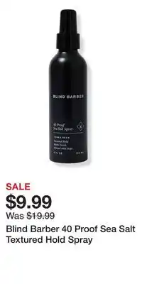 Ulta Beauty Blind Barber 40 Proof Sea Salt Textured Hold Spray offer