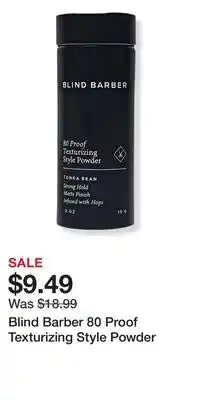 Ulta Beauty Blind Barber 80 Proof Texturizing Style Powder offer