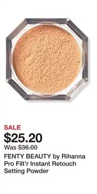 Ulta Beauty FENTY BEAUTY by Rihanna Pro Filt'r Instant Retouch Setting Powder offer