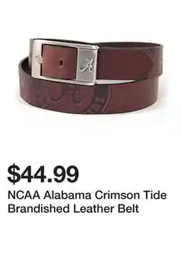 Belk NCAA Alabama Crimson Tide Brandished Leather Belt offer