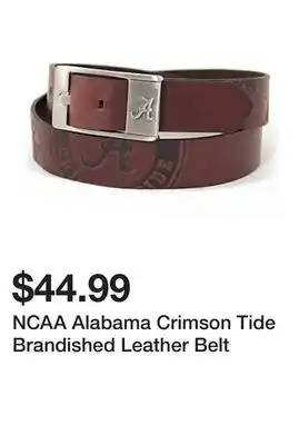 Belk NCAA Alabama Crimson Tide Brandished Leather Belt offer