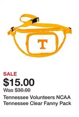 Belk Tennessee Volunteers NCAA Tennessee Clear Fanny Pack offer