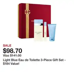 Belk Light Blue Eau de Toilette 3-Piece Gift Set - $184 Value! offer