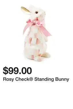 Belk Rosy Check Standing Bunny offer