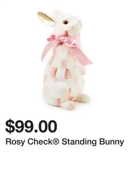 Belk Rosy Check Standing Bunny offer