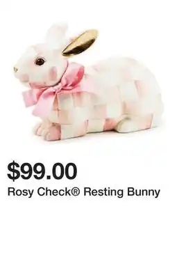 Belk Rosy Check Resting Bunny offer