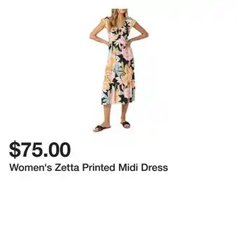 Belk Women's Zetta Printed Midi Dress offer