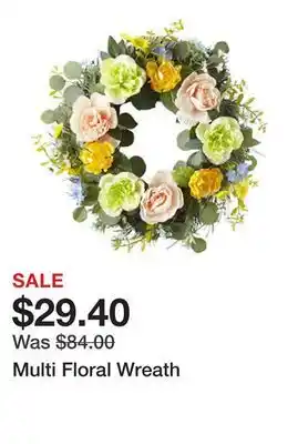 Belk Multi Floral Wreath offer