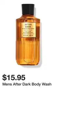 Bath & Body Works Mens After Dark Body Wash offer