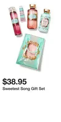 Bath & Body Works Sweetest Song Gift Set offer