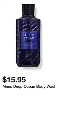 Bath & Body Works Mens Deep Ocean Body Wash offer