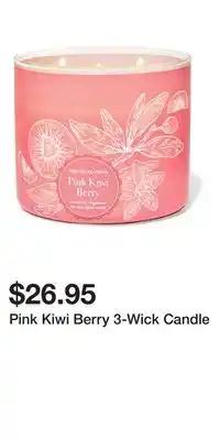 Bath & Body Works Pink Kiwi Berry 3-Wick Candle offer