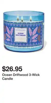 Bath & Body Works Ocean Driftwood 3-Wick Candle offer