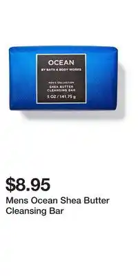 Bath & Body Works Mens Ocean Shea Butter Cleansing Bar offer