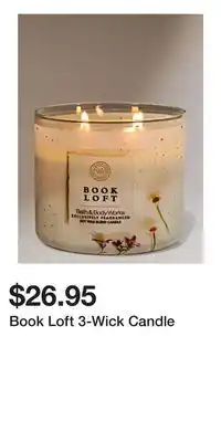 Bath & Body Works Book Loft 3-Wick Candle offer