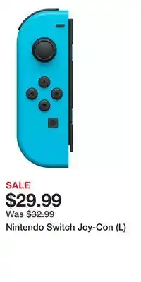 Game Stop Nintendo Switch Joy-Con (L) offer