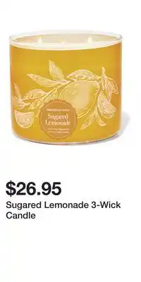 Bath & Body Works Sugared Lemonade 3-Wick Candle offer