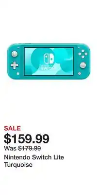 Game Stop Nintendo Switch Lite Turquoise offer