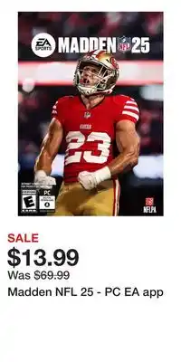 Game Stop Madden NFL 25 - PC EA app offer