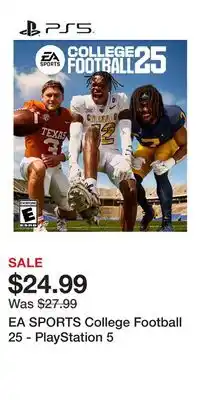 Game Stop EA SPORTS College Football 25 - PlayStation 5 offer