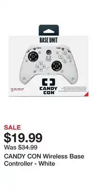 Game Stop CANDY CON Wireless Base Controller - White offer