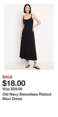 Old Navy Old Navy Sleeveless Ribbed Maxi Dress offer