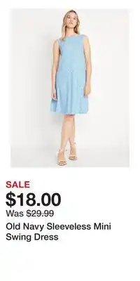 Old Navy Old Navy Sleeveless Mini Swing Dress offer