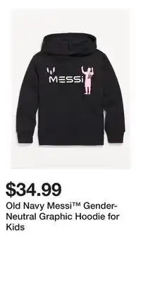 Old Navy Old Navy Messi Gender-Neutral Graphic Hoodie for Kids offer