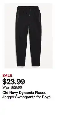 Old Navy Old Navy Dynamic Fleece Jogger Sweatpants for Boys offer