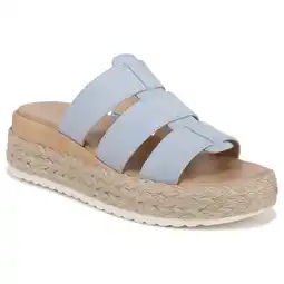 Walmart Dr. Scholl's Womens Electric Espadrille Sandal Summer Blue Microfiber 9 M offer