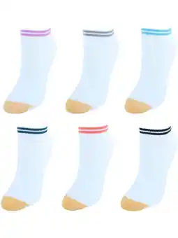 Walmart Gold Toe Cotton No Show Liner Socks (Pack of 6) (Women) offer