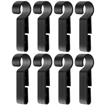 Walmart 8pcs Hardhat Headlamp Clips Non-slip Hard hat Light Clips Plastic Hardhat Hooks offer