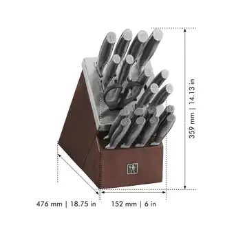 Walmart J.A. Henckels International Graphite 20-pc Self-Sharpening Block Set offer