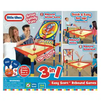 Walmart Little Tikes 3-in-1 Easy Score Rebound Games offer