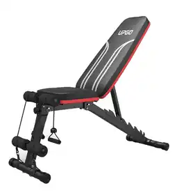 Walmart Upgo Adjustable Folding Weight Bench for Home Gym, Includes Resistance Bands offer